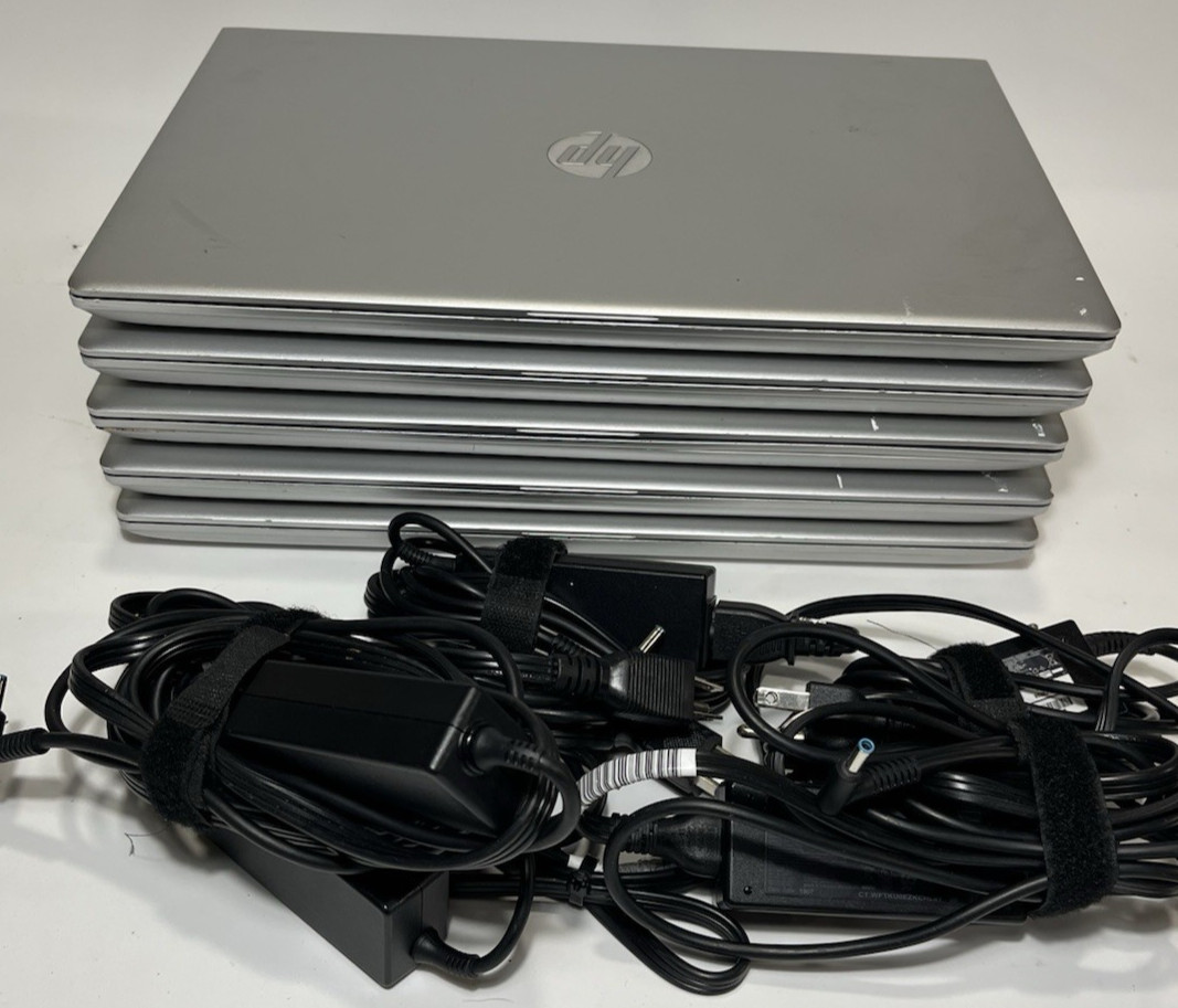 LOT OF 5 HP ProBook 650 G4 15.6″ Laptop Intel i5-7300U – NO RAM – NO SSD -TESTED
