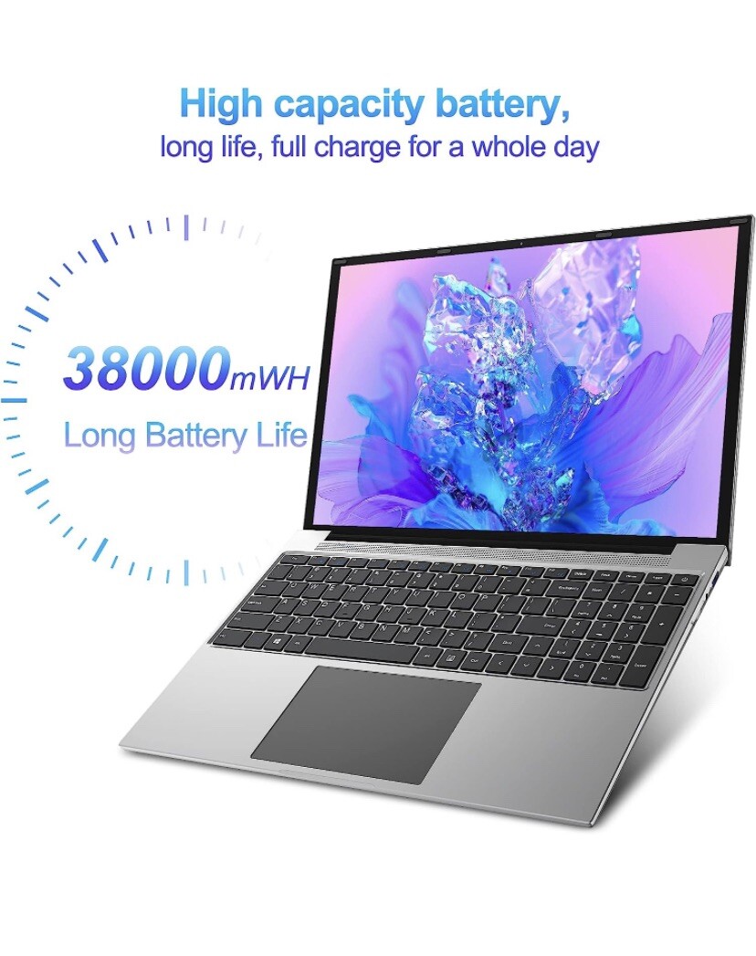 Jumper 16” Laptop Quad-core Intel Celeron 4GB Ram 125 GB Expenidiblw 1 T Ssd