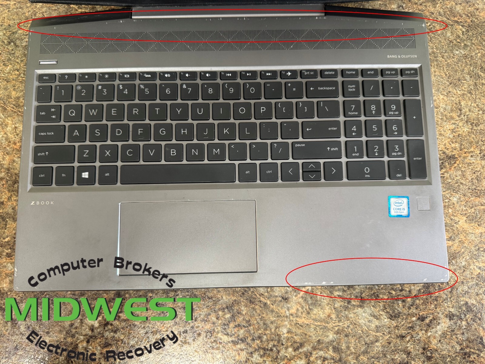 HP ZBook 15v G5 i5-9300H 2.4GHz 16GB RAM NO OS/HDD/SSD