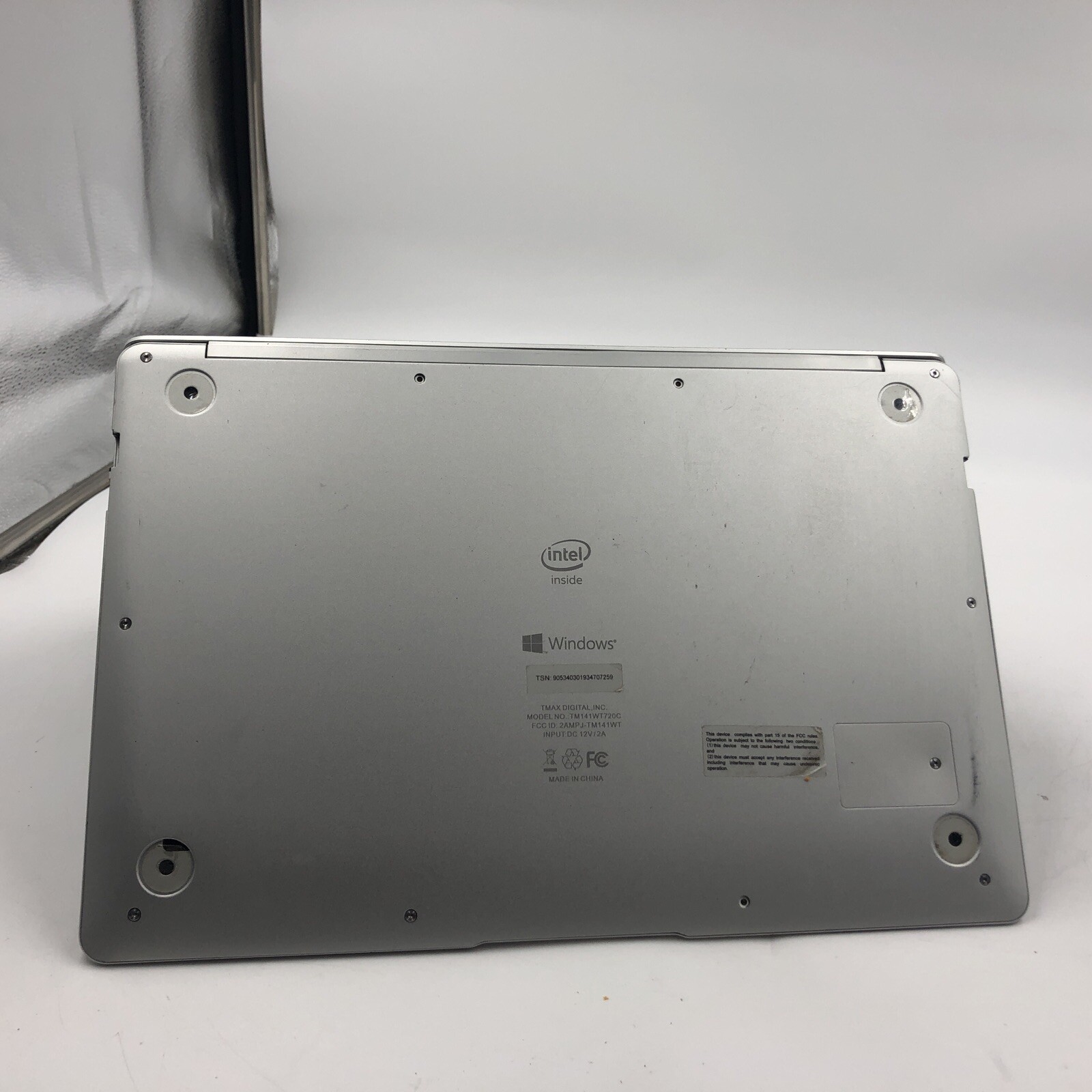 Nuvision TM141WT720C Intel Celeron Unknown CPU CODE/RAM/HDD/OS BAD MOTHERBOARD