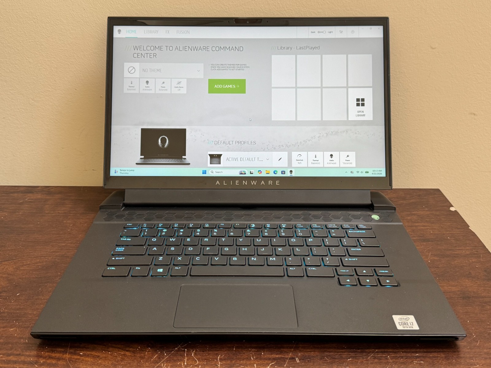 Alienware M15 R3 15.6 i7-10750H 16GB 512GB/SSD NVIDIA GTX 1650 Ti Gaming Laptop