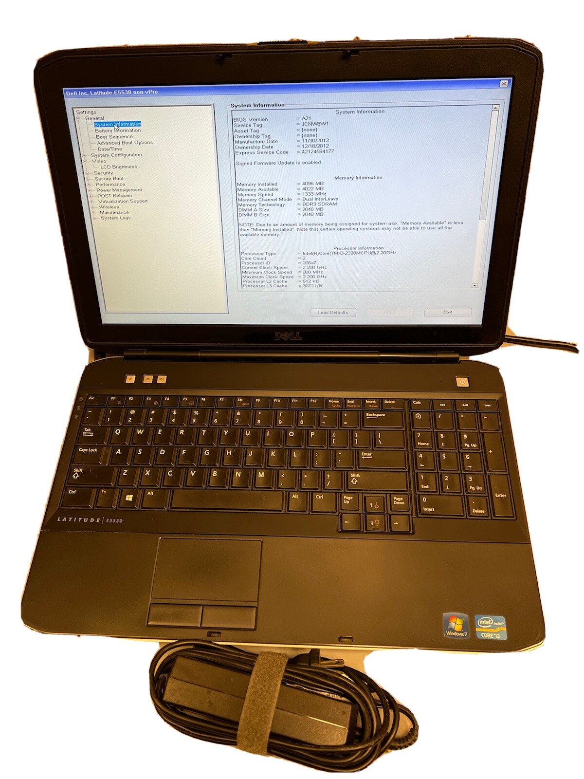 Dell Latitude E5530 15.6″ Intel Core i3-2328M 4GB RAM 120GB SSD WI-FI WIN 10