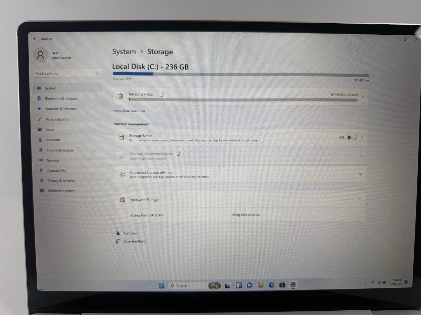 Microsoft Surface Laptop Go 2 2013 12.4″ i5-1135G7 256GB SSD 16GB RAM Win 11 Pro