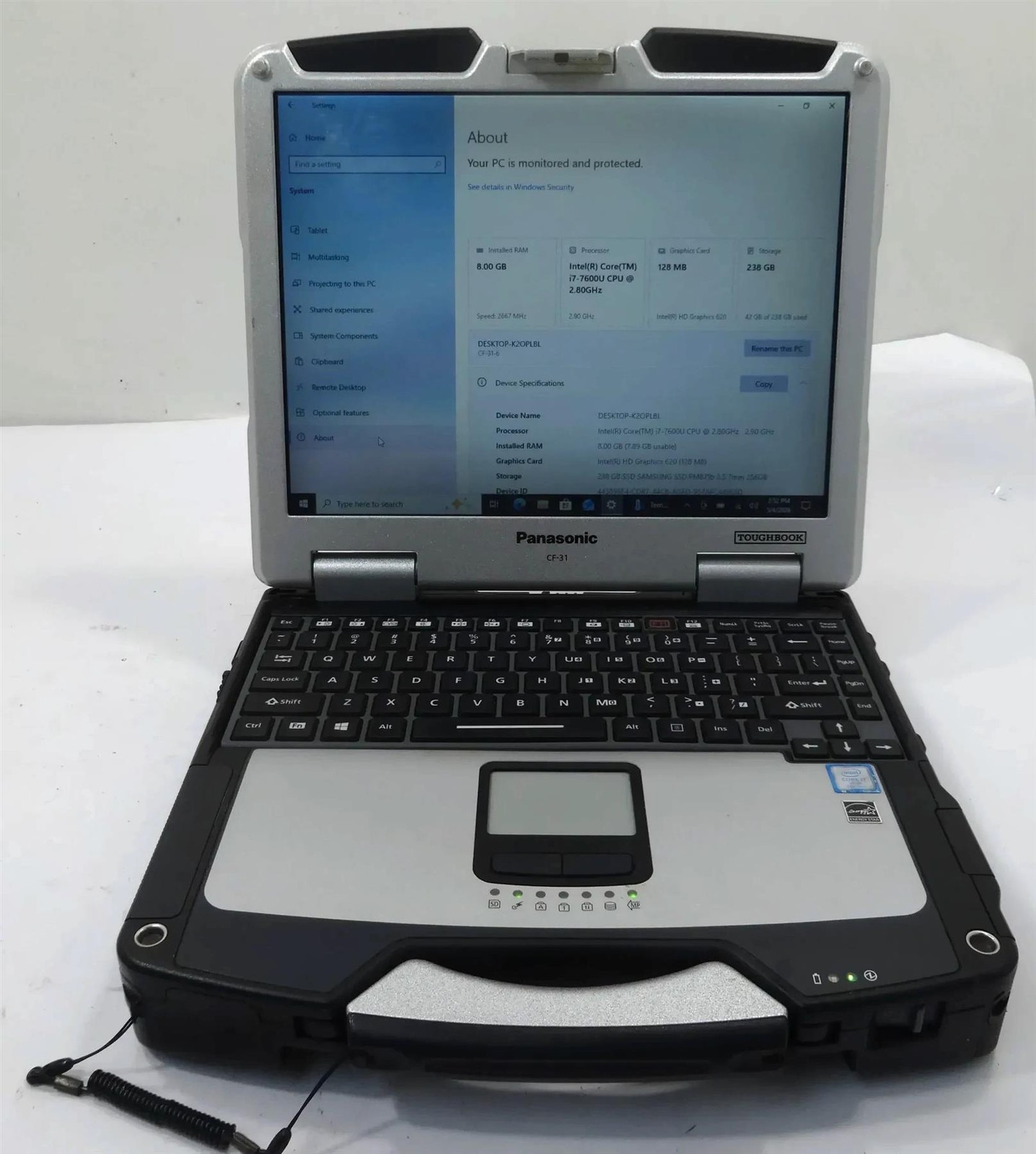 Panasonic Toughbook CF-31 Core i7-7600U 2.8GHz 8GB 256GB SSD