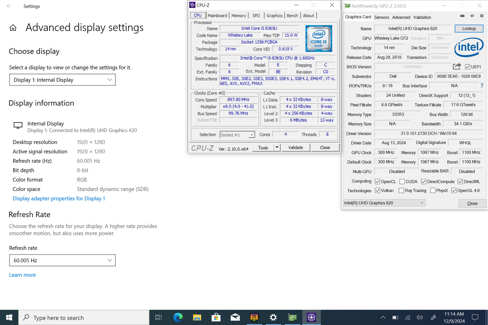 DELL LATITUDE 7200 2-IN-1 12″ FHD+ Touch I5-8365U 128GB SSD 8GB W10P FP Reader