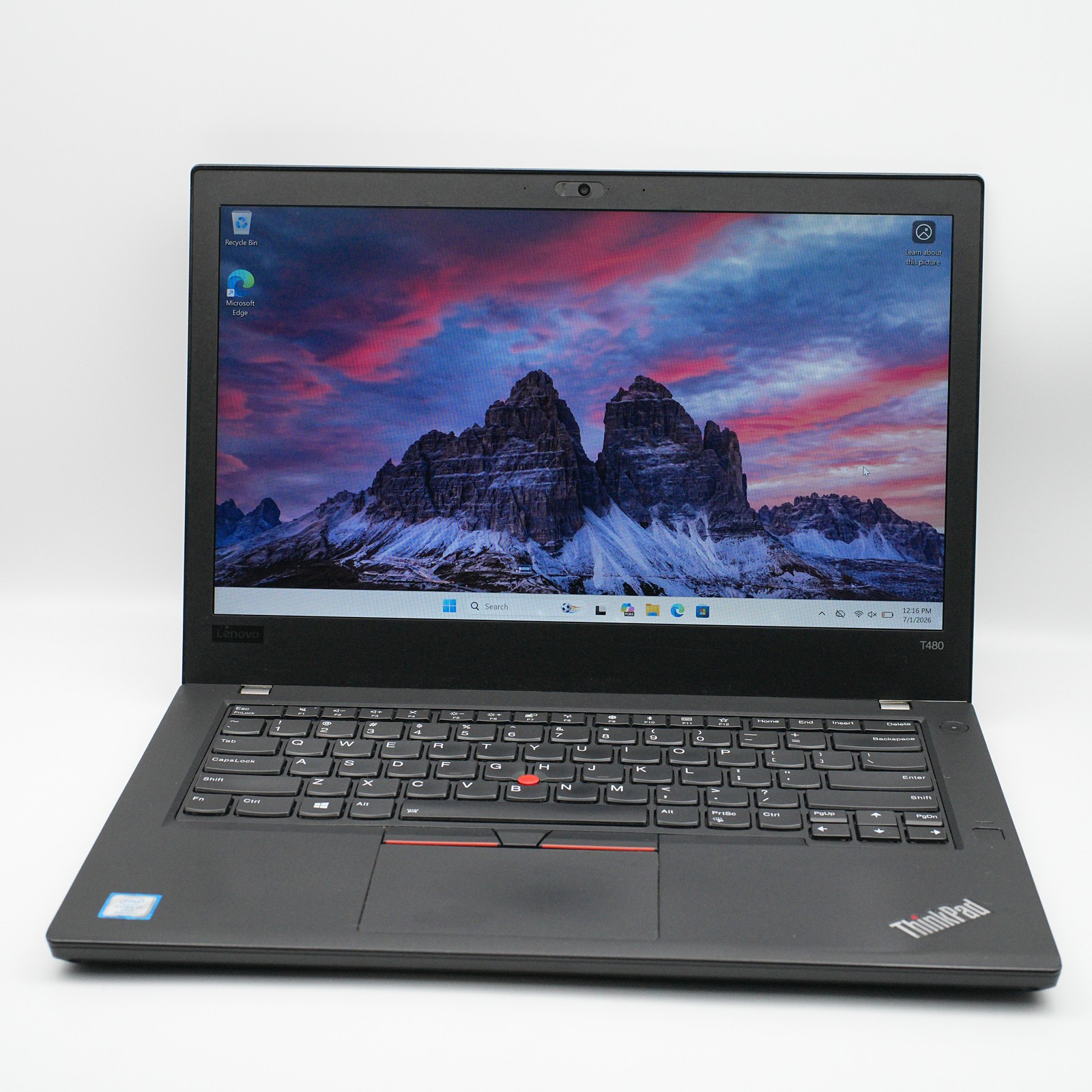 Lenovo ThinkPad T480 512GB 16GB RAM i7-8650U 14in Black (READ DESCRIPTION)