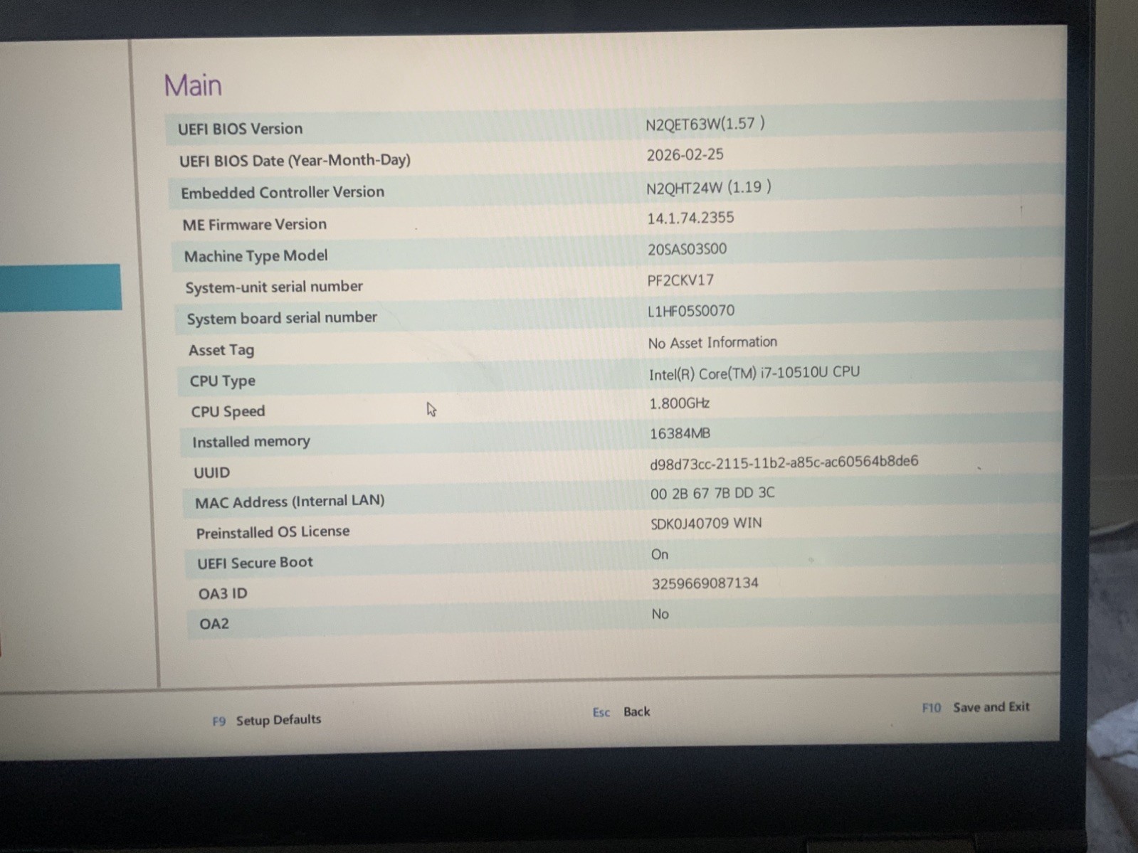 Lenovo ThinkPad X1 Yoga 4th Gen i7-10510U 16GB RAM 512GB SSD Touchscreen Windows