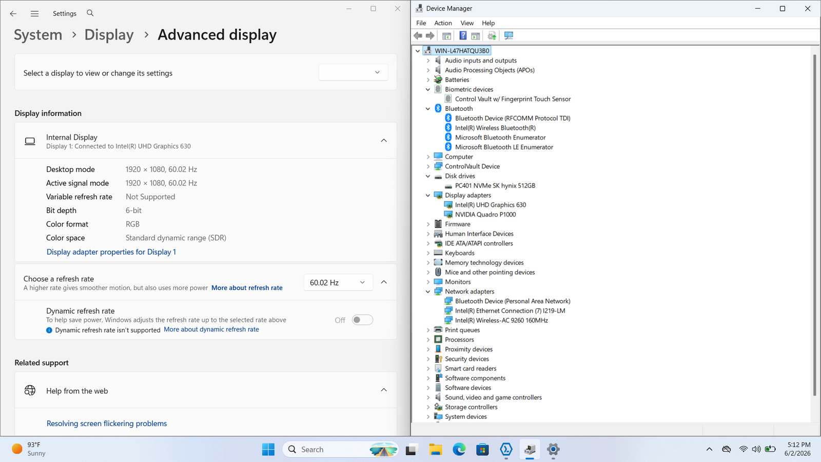 Dell Precision 7530 15″ FHD I9-8950HK 512GB SSD 32GB W11 Quadro P1000 Backlit