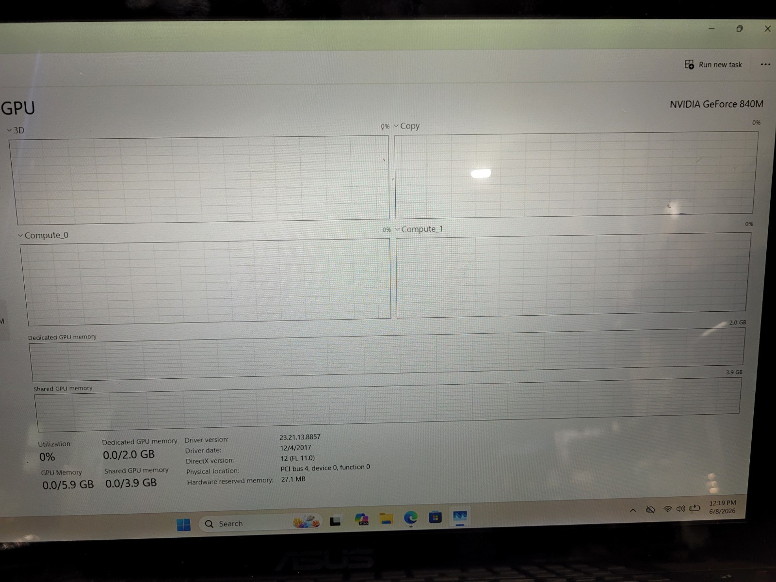 ASUS Q551L Laptop – i7-4510U, 8 GB RAM, NVIDIA 840M Touch WIN11 BAD BATTERY
