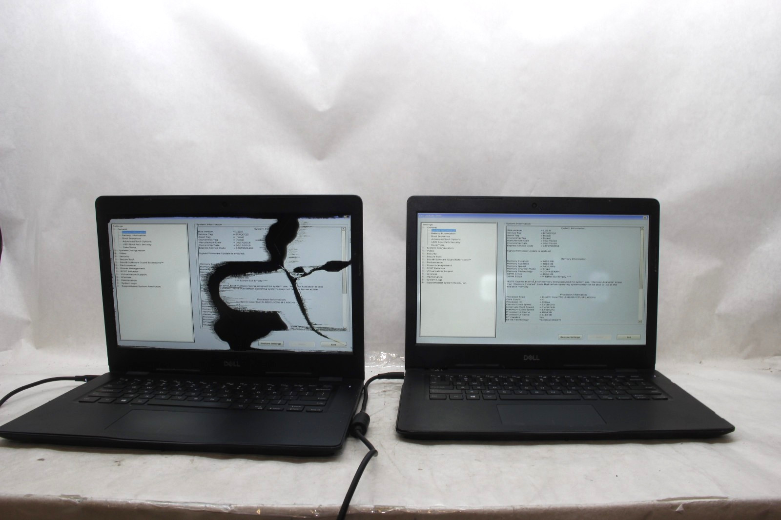 Lot of 2 Dell Latitude 3490 14″ Laptops i5-8250U No RAM NO SSDS AS-IS