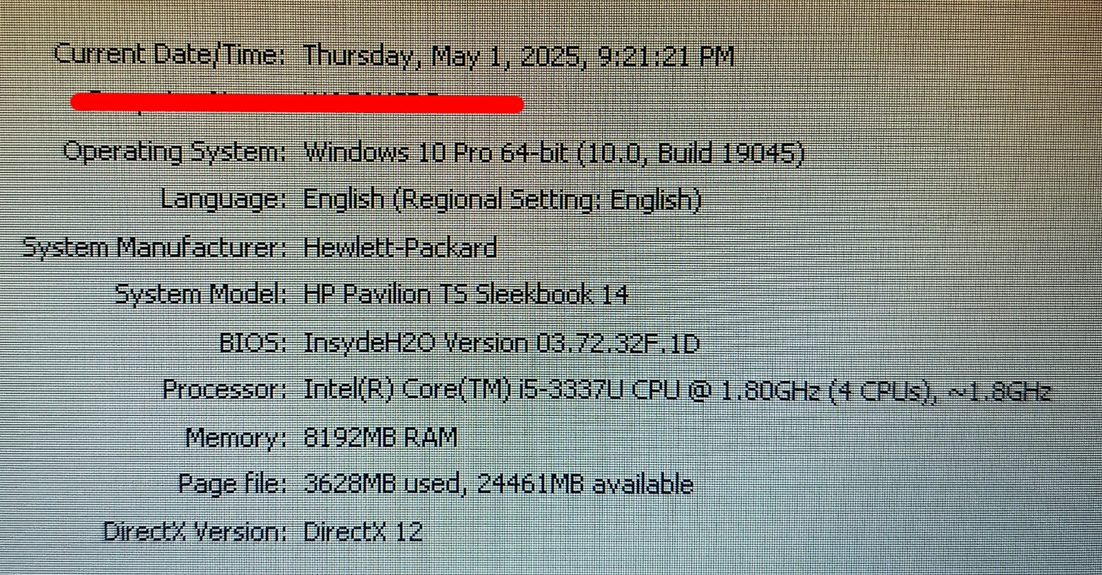 HP Pavilion TS Sleekbook 14 B143TX – Black – Read Description