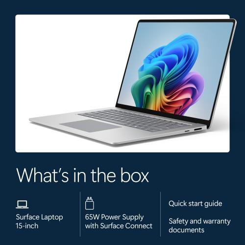 Microsoft Surface Laptop 15 3K Touch Snapdragon X2Plus 16GB RAM 1TB SSD Platinum