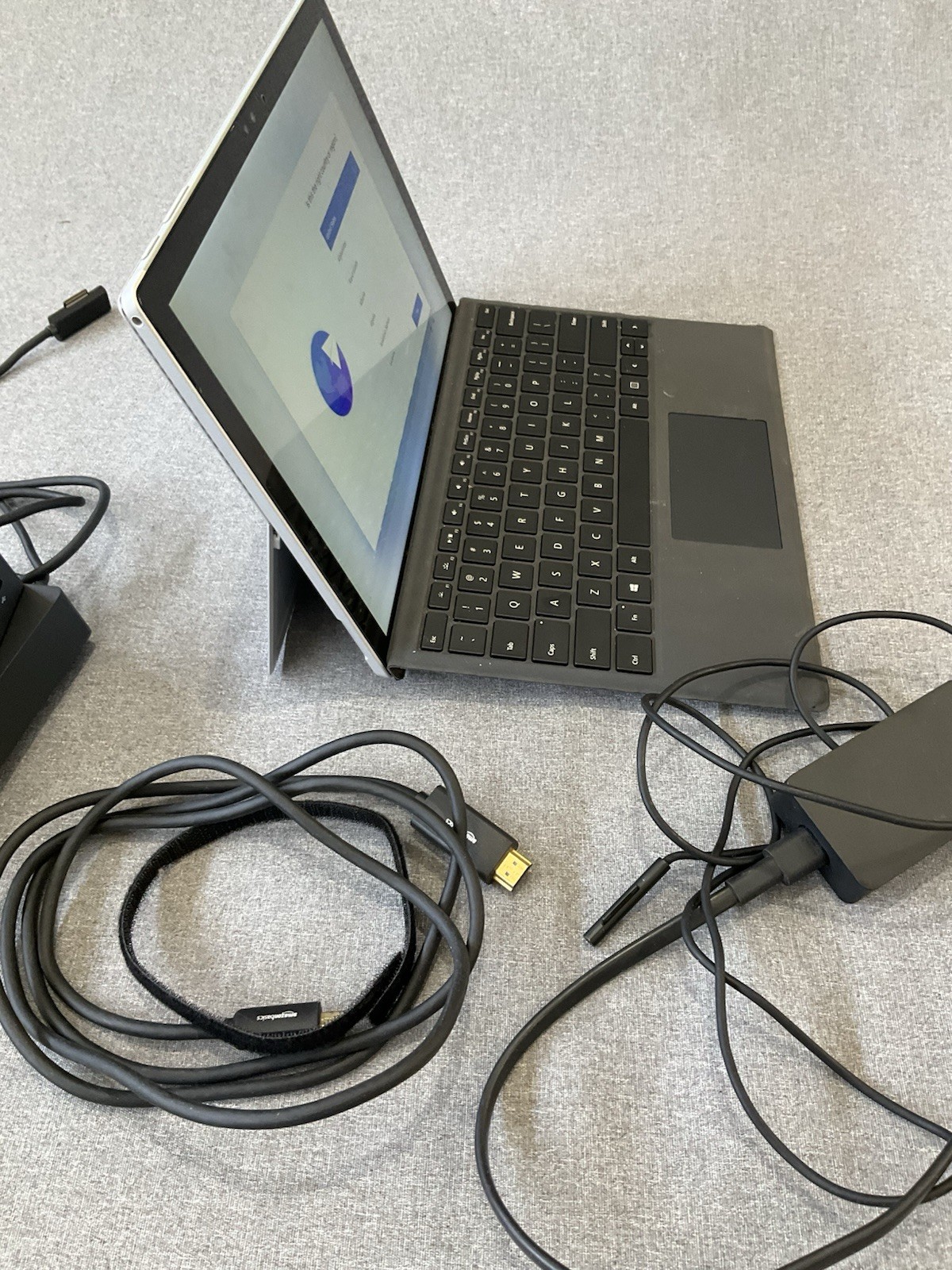 Microsoft Surface Pro 4 with Official Surface Dock and Power Adapter