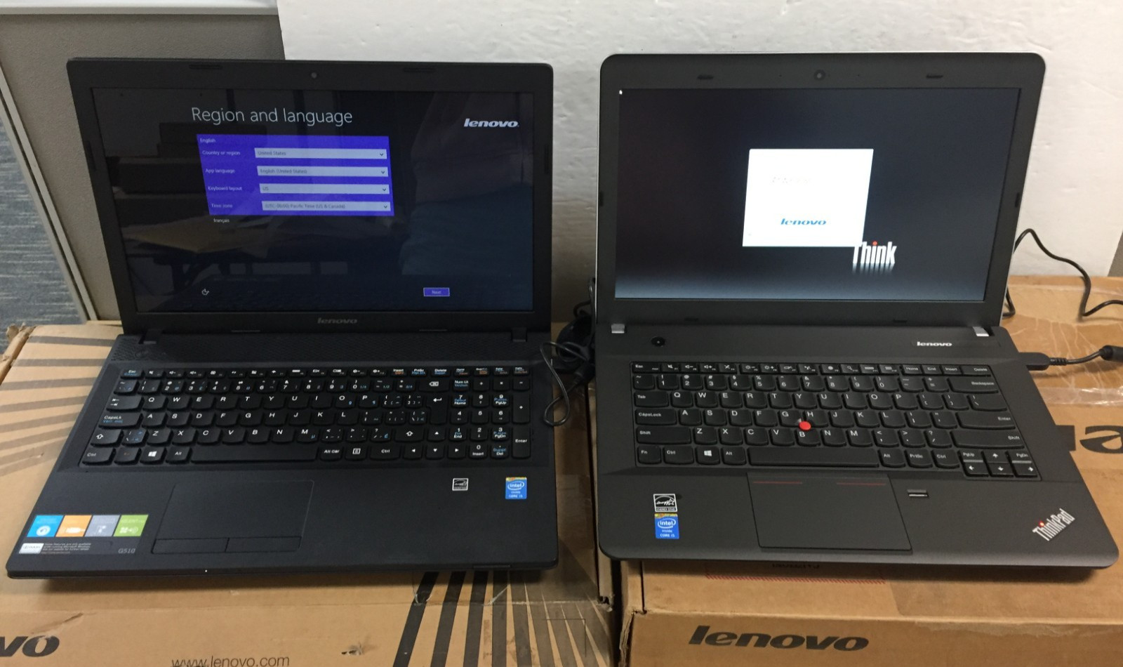 Lot of 2*Bad Batt*Lenovo ThinkPad E440 G510 15.6 14″ Laptop/i5-4200M/4GB/8GB/1TB