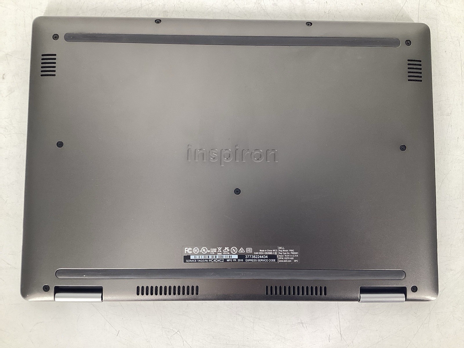 Lot of 5 Dell Inspiron Laptops 3505 7573 7586 7370 7378 8GB No SSD/OS/AC