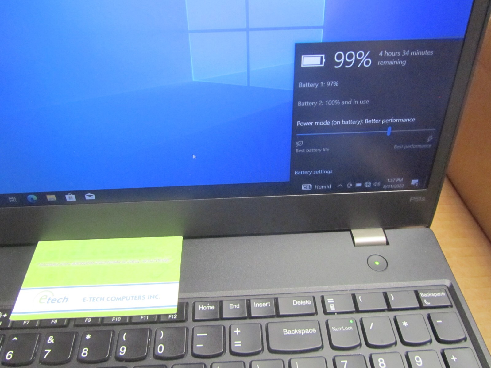 20HCS01201 – ThinkPad P51s i7-7600U 16GB 1TB SSD 15.6″ FHD QUADRO M520 2GB Win10