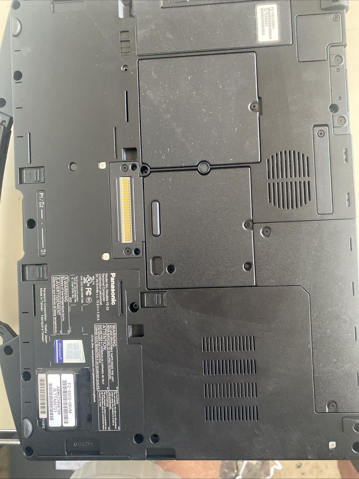 Panasonic FZ 55 Toughbook i5-8365U 1.6GHz 4C 8GB 512GB 11P TS Passed Tests Clean