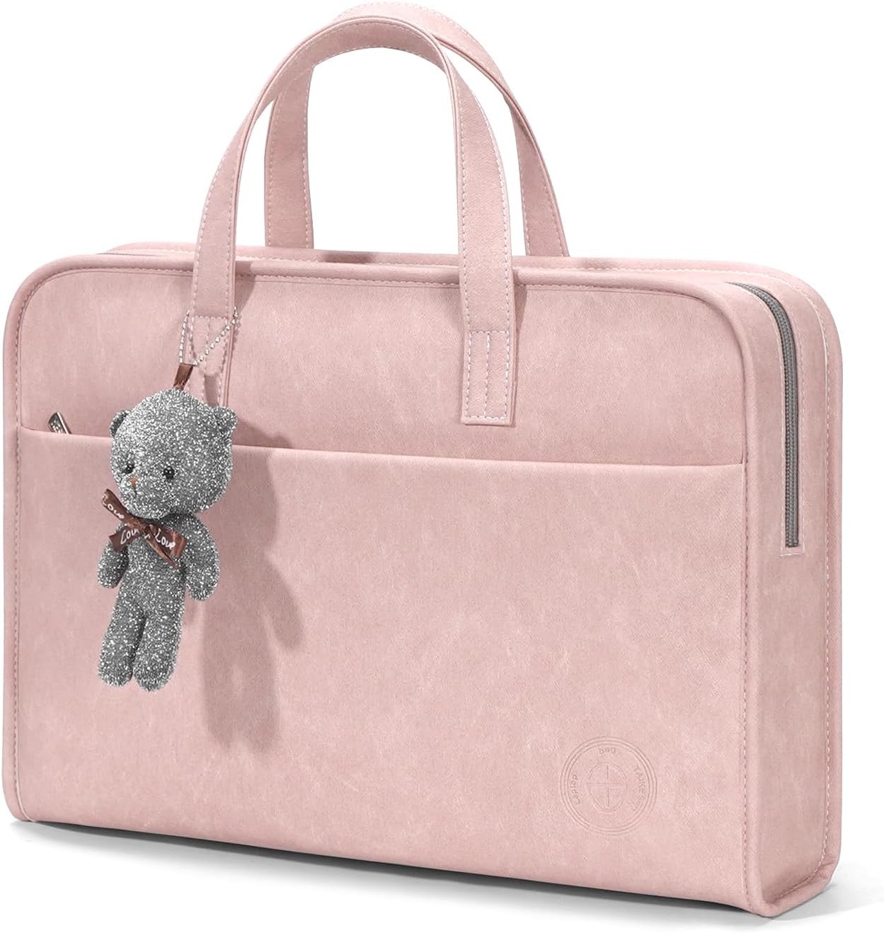 Pink Sleeve Case for 15.6 Inch, 16 Inch MacBook Pro, Includes Shoulder Strap, Po