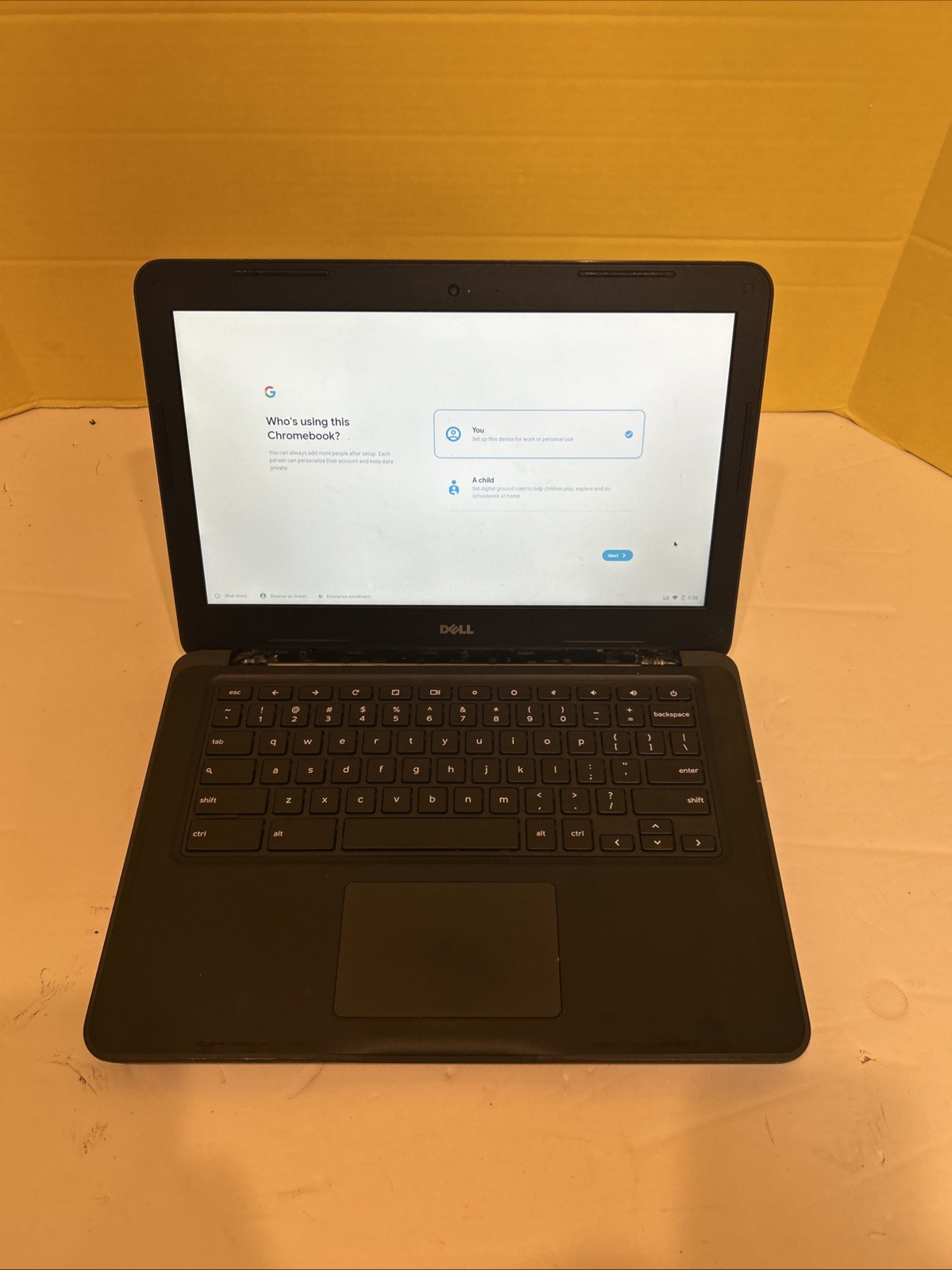 Dell Chromebook 13′ inch 3380 C3855 4GB Ram 16GB SSD **See Description**