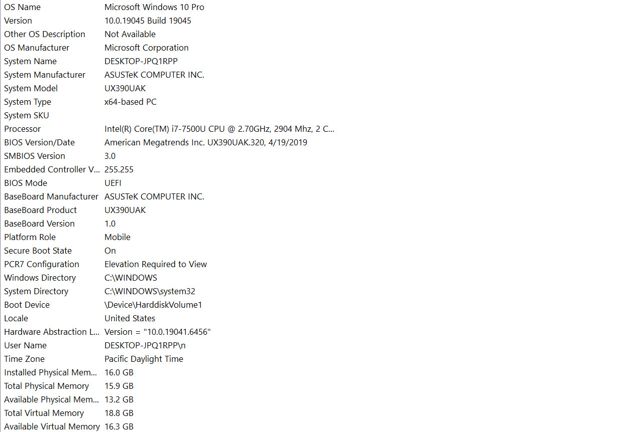 ASUS UX390UAK Intel Core i7 16GB RAM – DISPLAY 12,5” 1920X1080 SSD 500GB