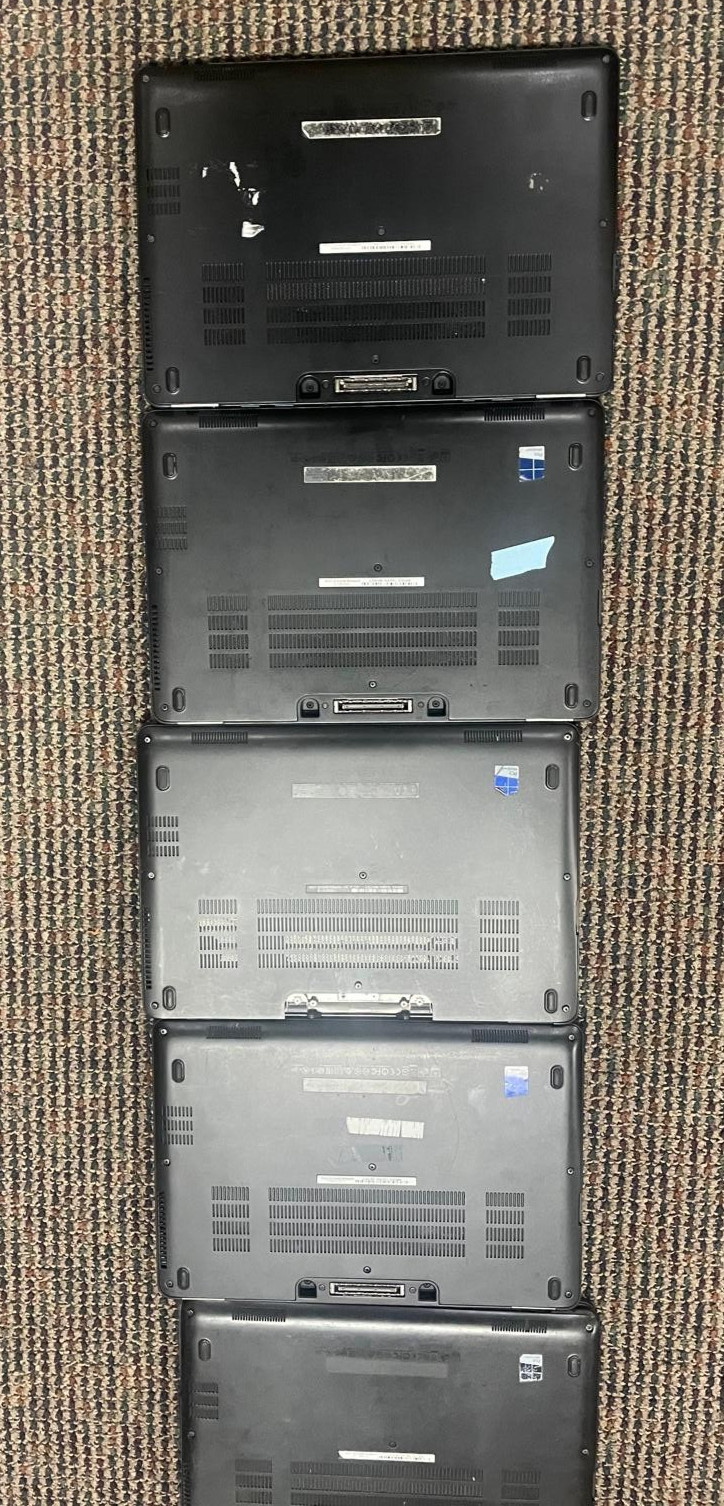 Lot of 5 Dell Latitude E7270 12.5″ Intel Core i5-6300U , i7-6600U, 8GB RAM- READ