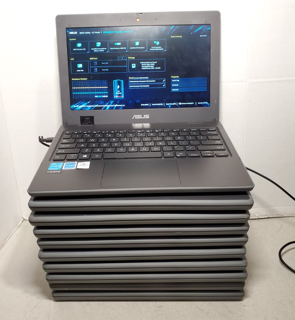 Lot of 10 ASUS BR1100CK 11.6″ Intel N4500 4GB RAM 128GB SSD NO OS! #69