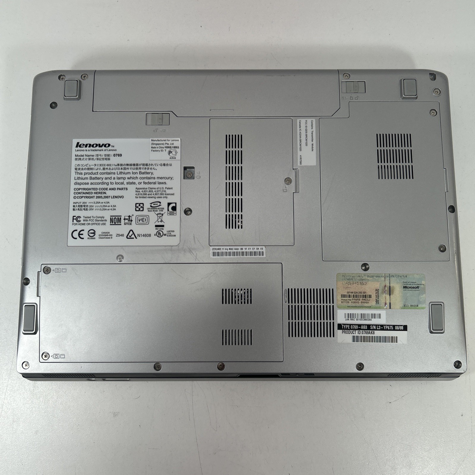 Lenovo 3000 N200 Intel Pentium T2390 2GB Ram 500GB HDD Win Vista Ultimate 🔋Good