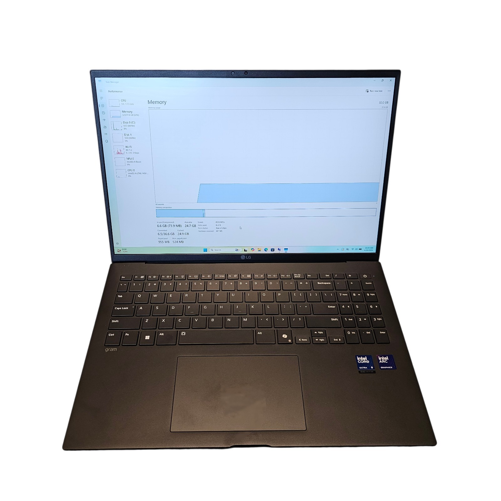 LG Gram 16 16Z90TL-H.AUB9U1 Touch Laptop Ultra 9 288V 32GB – 2TB – Open Box