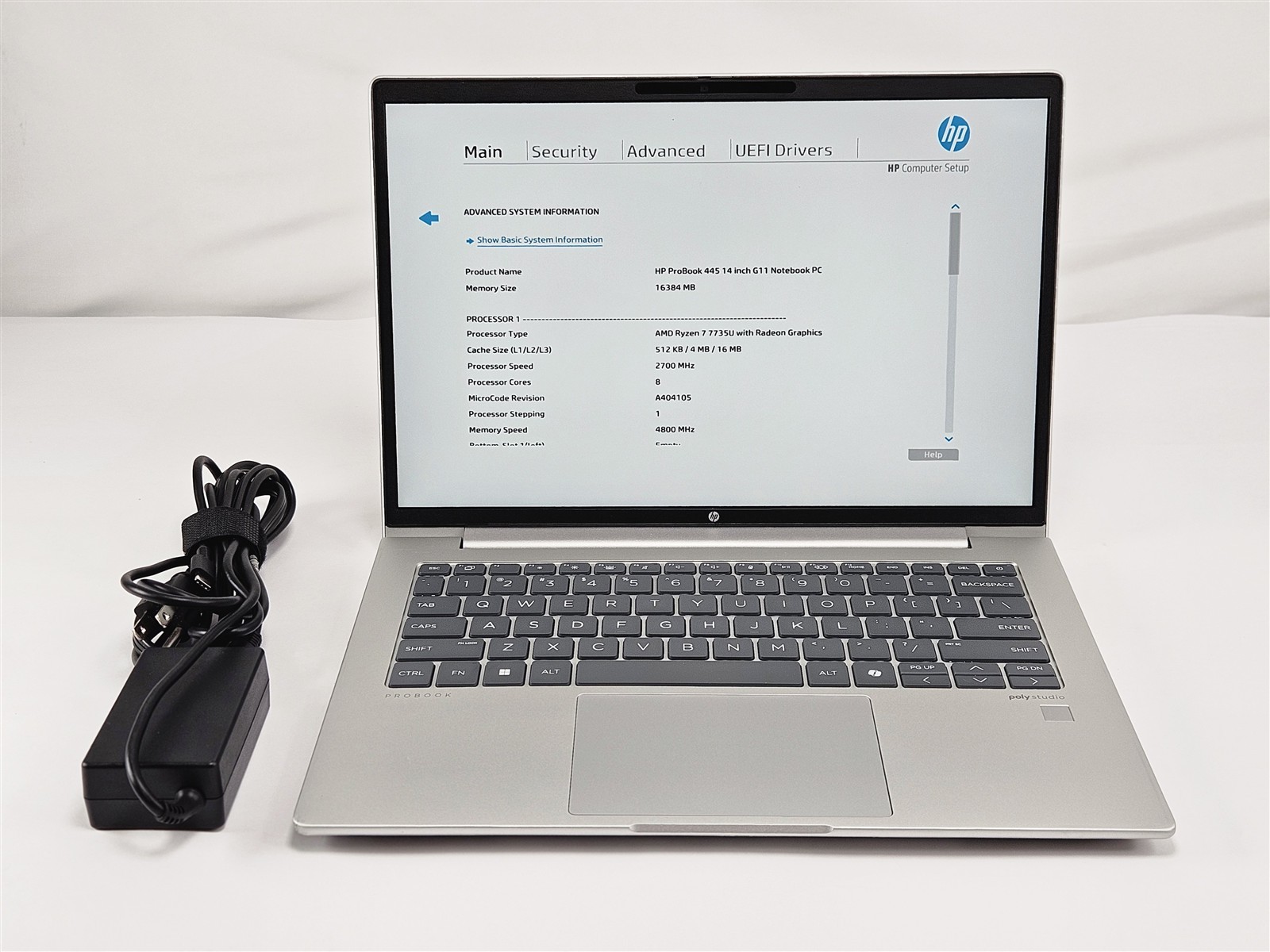 HP ProBook 445 G11 AMD Ryzen 7 7735U 16GB No Storage 14″ USB C HDMI