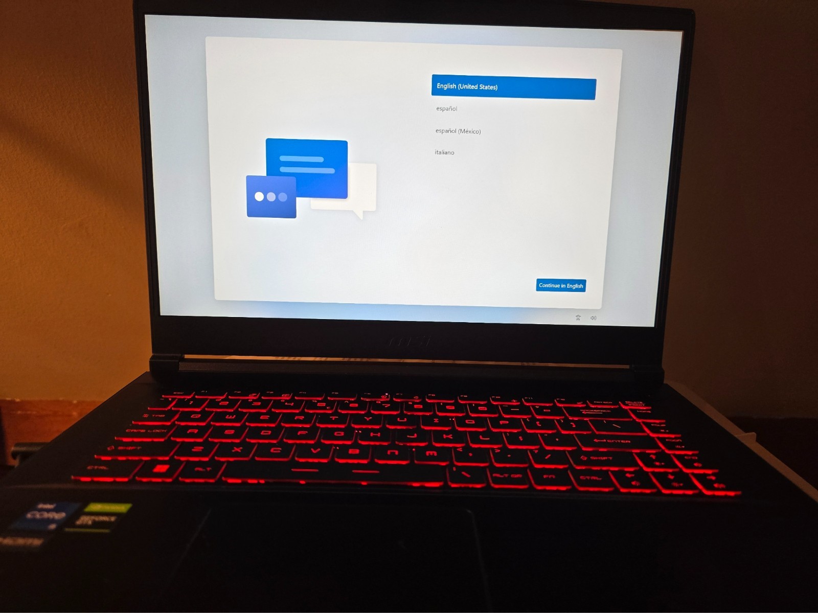 MSI GF63 Thin 11SC Laptop Core I5 11400H, 8GB RAM, 256GB SSD, Windows 11 Home
