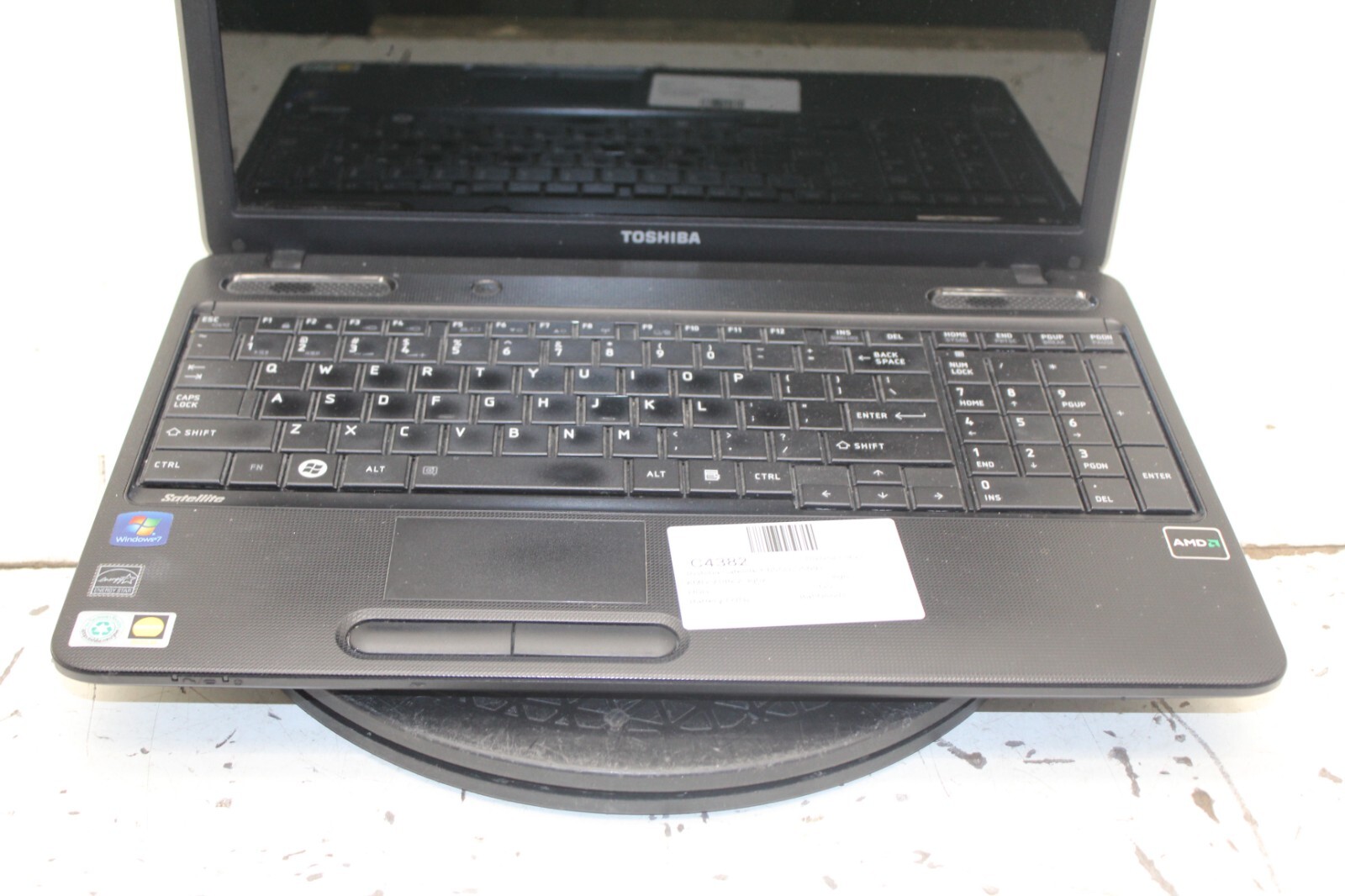 Toshiba Satellite C655D-S5091 Laptop AMD V140 4GB Ram No HDD or Battery