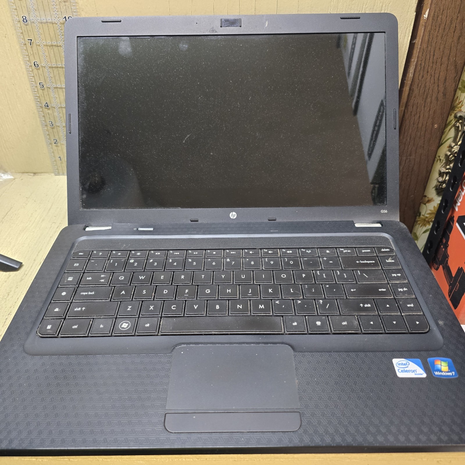HP G56 Laptop Intel Celeron 3GB RAM Windows 7 Home Premium AS IS