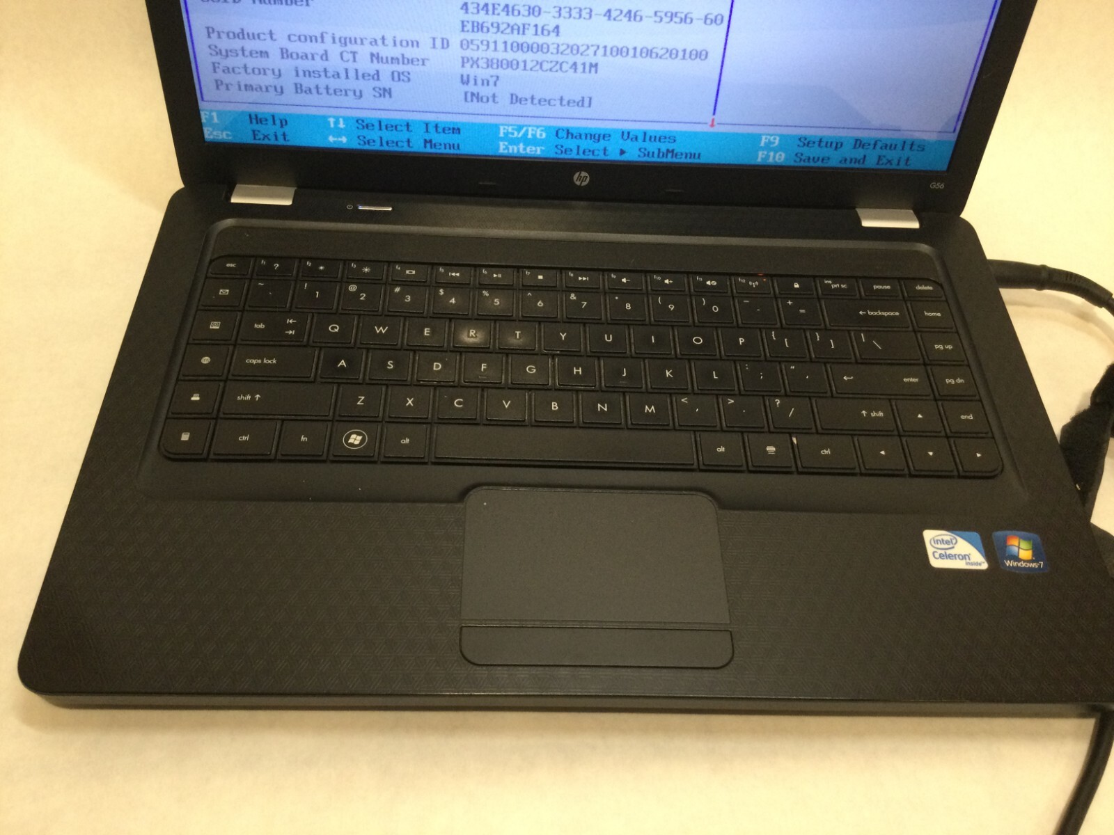 HP G56-129WM 15.6” / Intel Celeron 900 @ 2.20GHz / (MISSING PARTS!) -MR