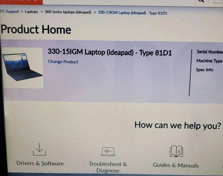 Lenovo IdeaPad 330-15IGM Laptop 15″ Intel Celeron 1.10GHz 4GB 500GB