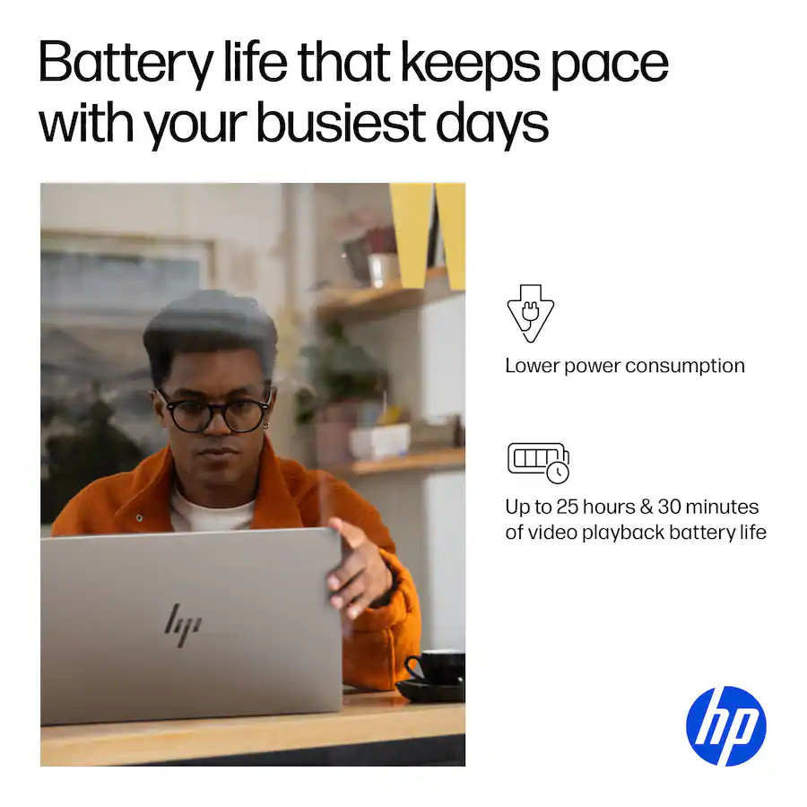 HP OmniBook X Copilot+ 17.3″ 2K Touch Laptop Intel Ultra 7 256 V, 16GB 512 SSD