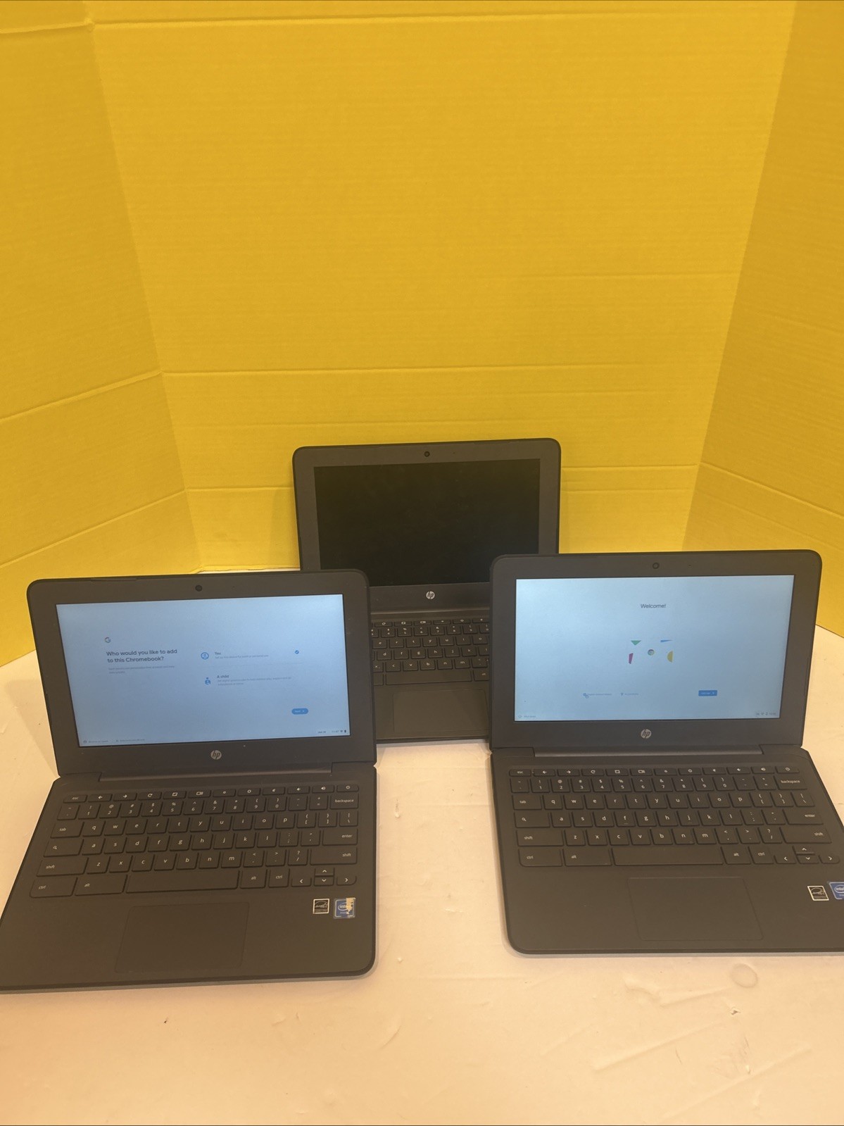Lot of 3 HP Chromebook 11 G6 EE 4GB 16GB For Parts Rep