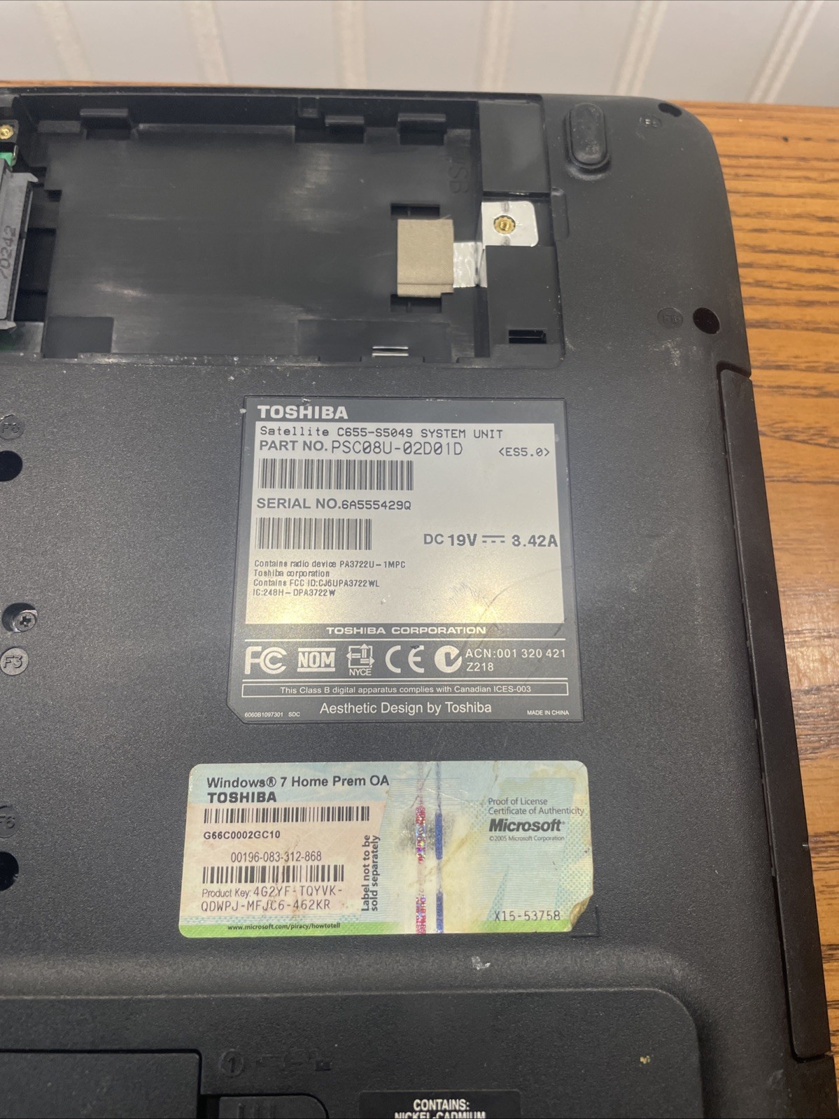 Lot Of 3 TOSHIBA SATELLITE L455-S5975 C875D-S7105 C655-S5049 Parts Or Repair