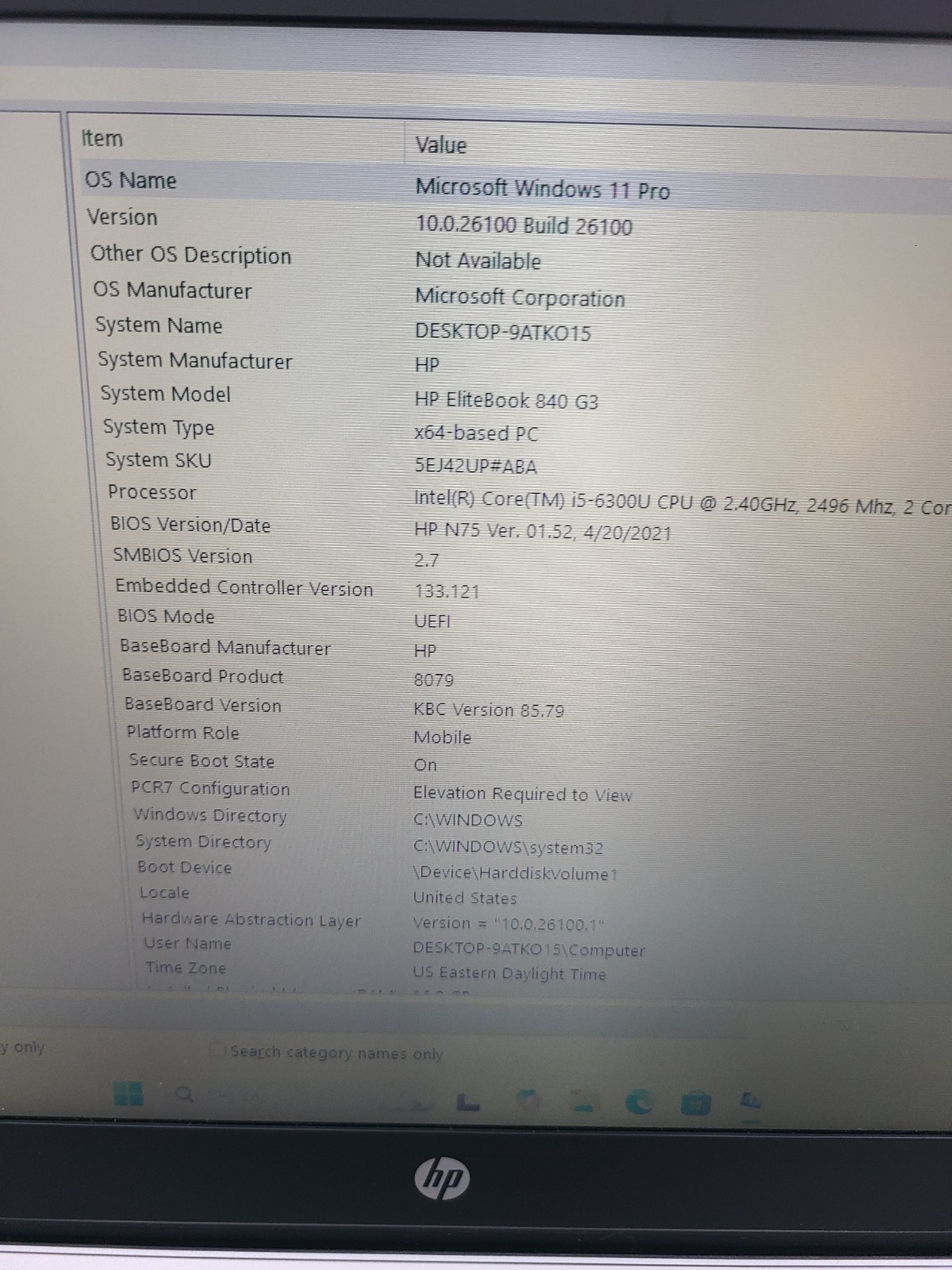 HP EliteBook 840 G3 i5-6300U 2.40GHz 16GB RAM 256GB SSD Windows 11 Pro