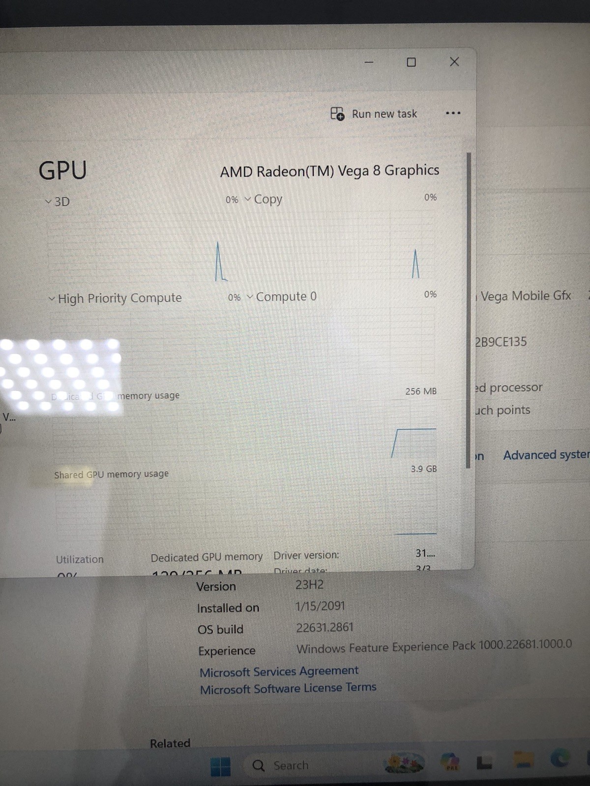 HP Envy x360 15m-bq1xx Ryzen 5 8GB RAM 256GB SSD Vega Graphics Touchscreen