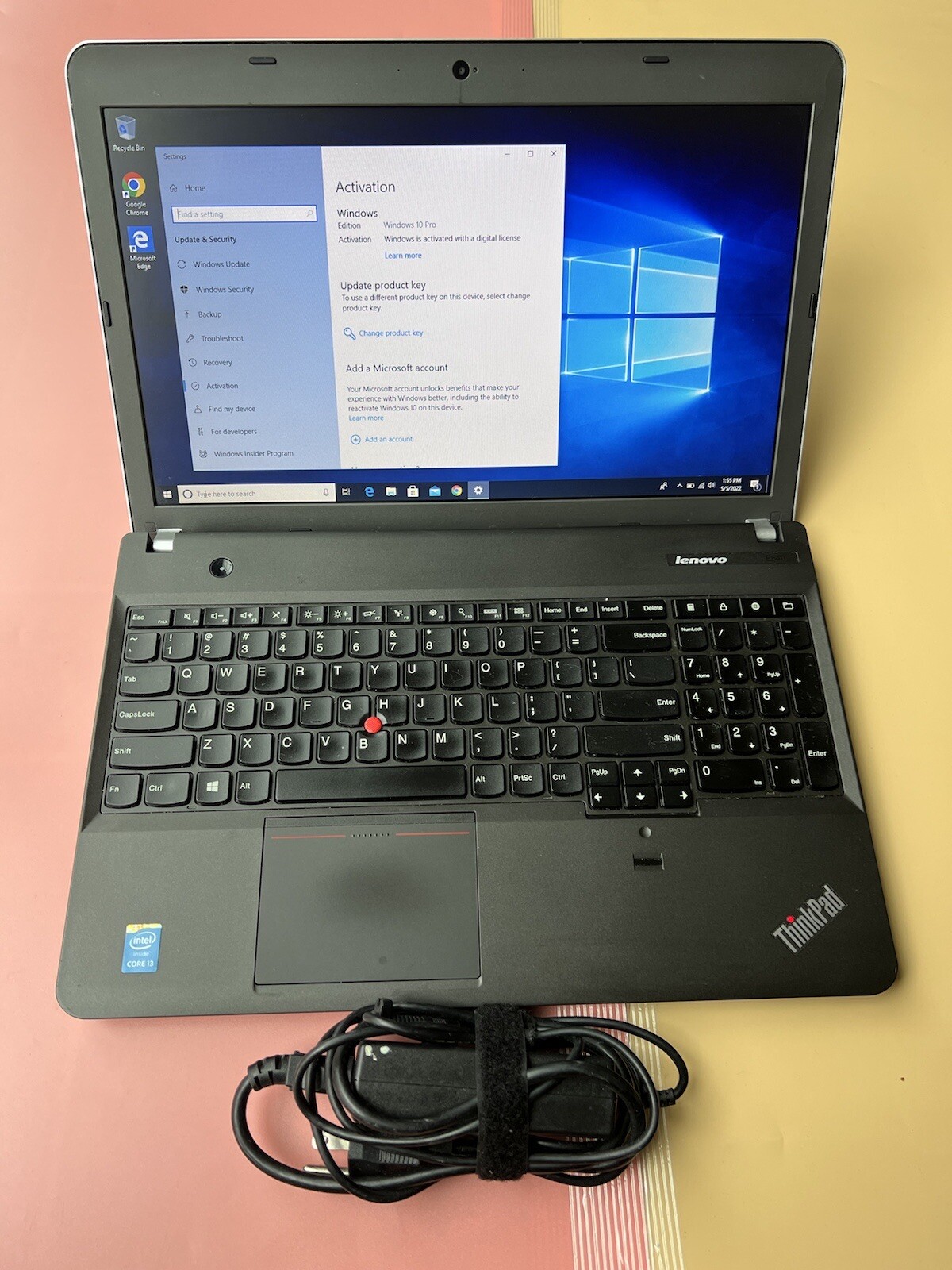 LENOVO THINKPAD E540 15.6″ Core i3-4000M 4GB RAM 120GB SSD WEBCAM BLUETOOTH