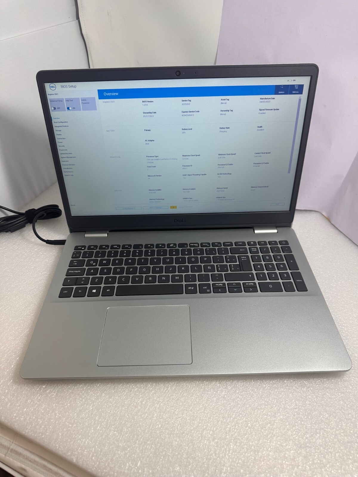 Dell Inspiron 3501 15.6″ i3-1115G4 256gbSSD 8GB