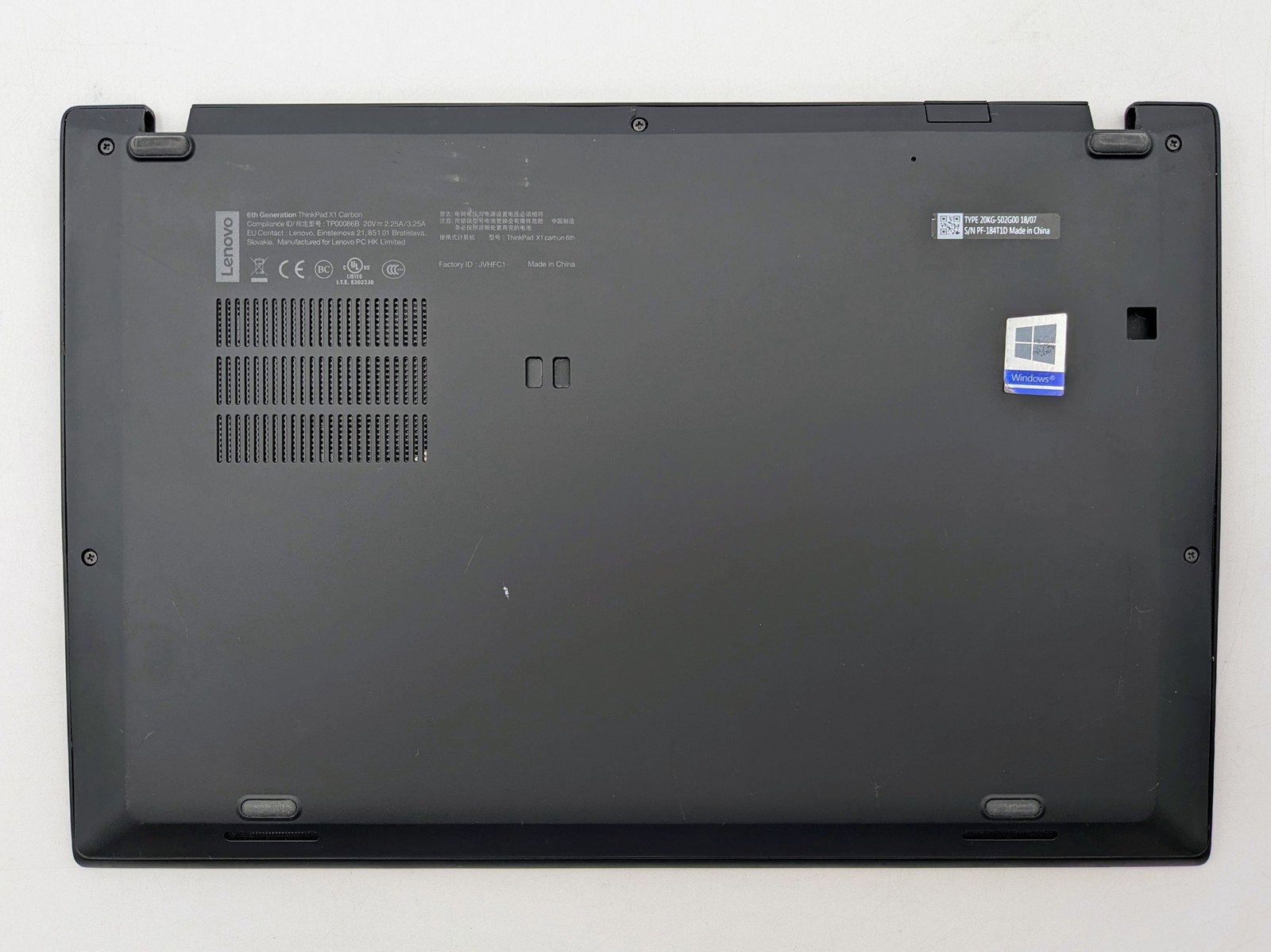Lenovo ThinkPad X1 Carbon 6th Gen 20KG 14″ FHD I5-8350U 16GB Palmrest *READ*