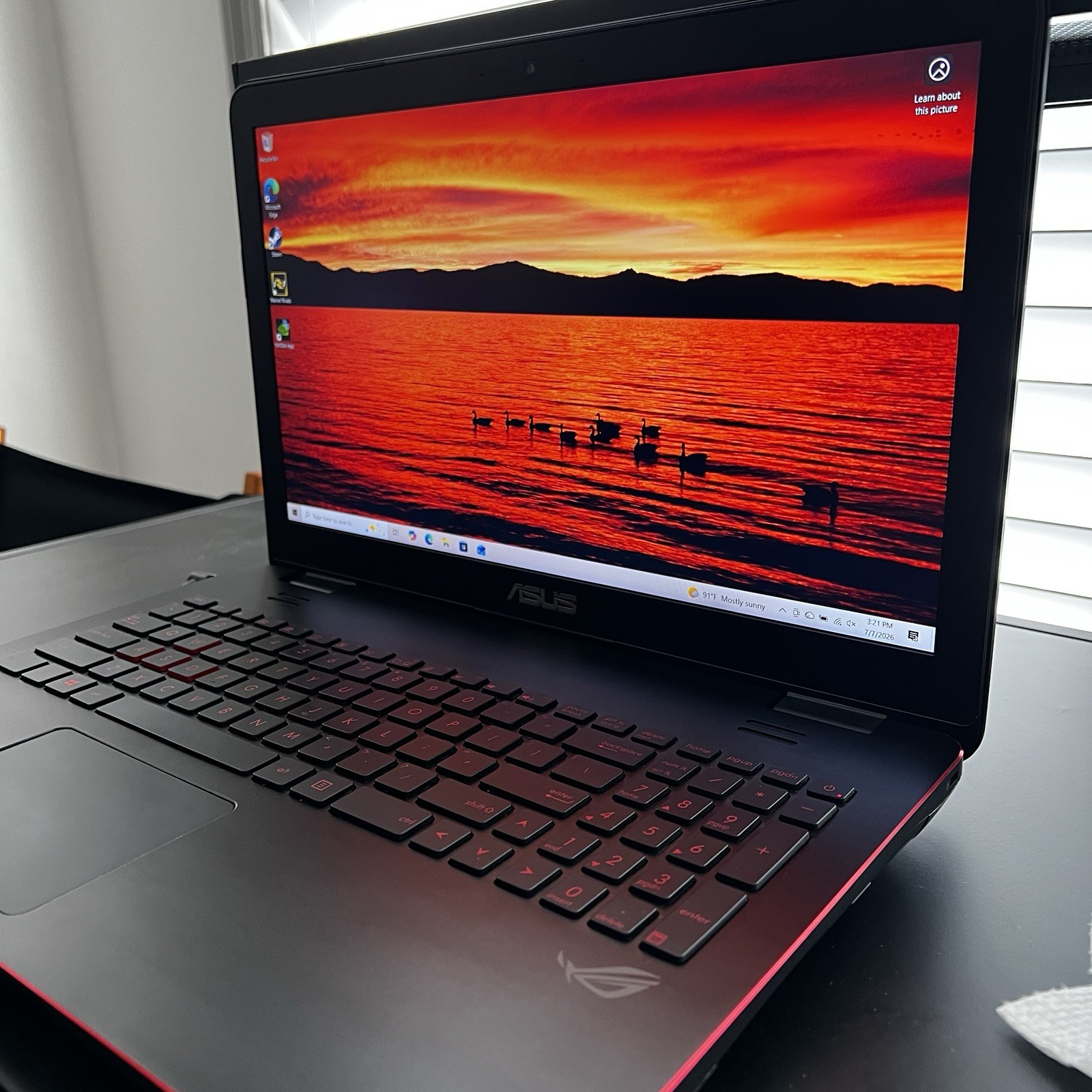 ASUS ROG G551JW Gaming Laptop Intel Core I7 16GB RAM 512GB SSD Windows 10 Home