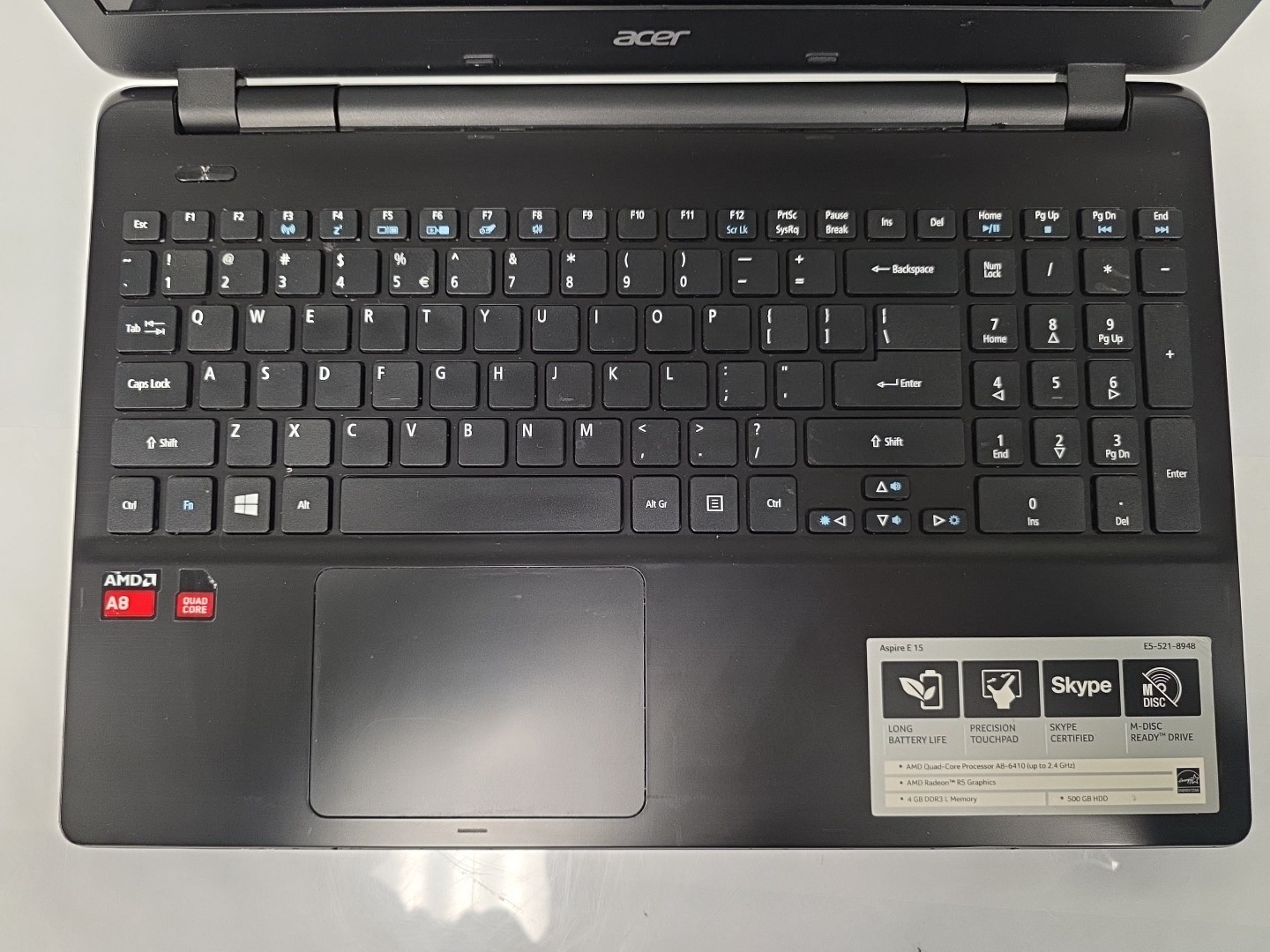 Acer Aspire E15 | 4GB RAM| 500GB HDD| Laptop| UBUNTU
