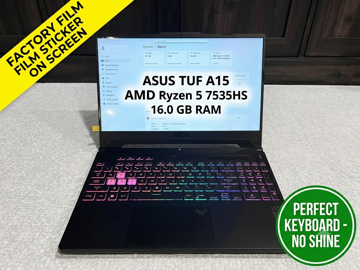 ASUS TUF A15 15.6″ 144Hz | RTX 4060 | Ryzen 5 7535HS | 16GB RAM | 512GB SSD