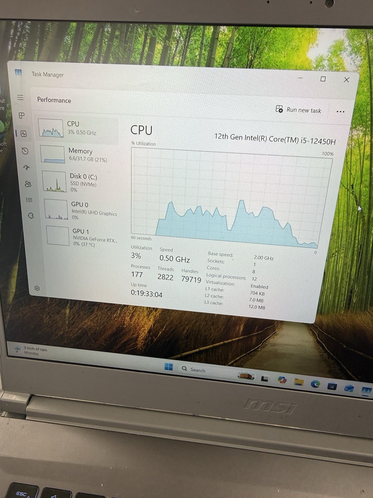 MSI Thin 15 B13UCX 15.6” i5-13420H 16GB 512GB SSD GeForce RTX 2050