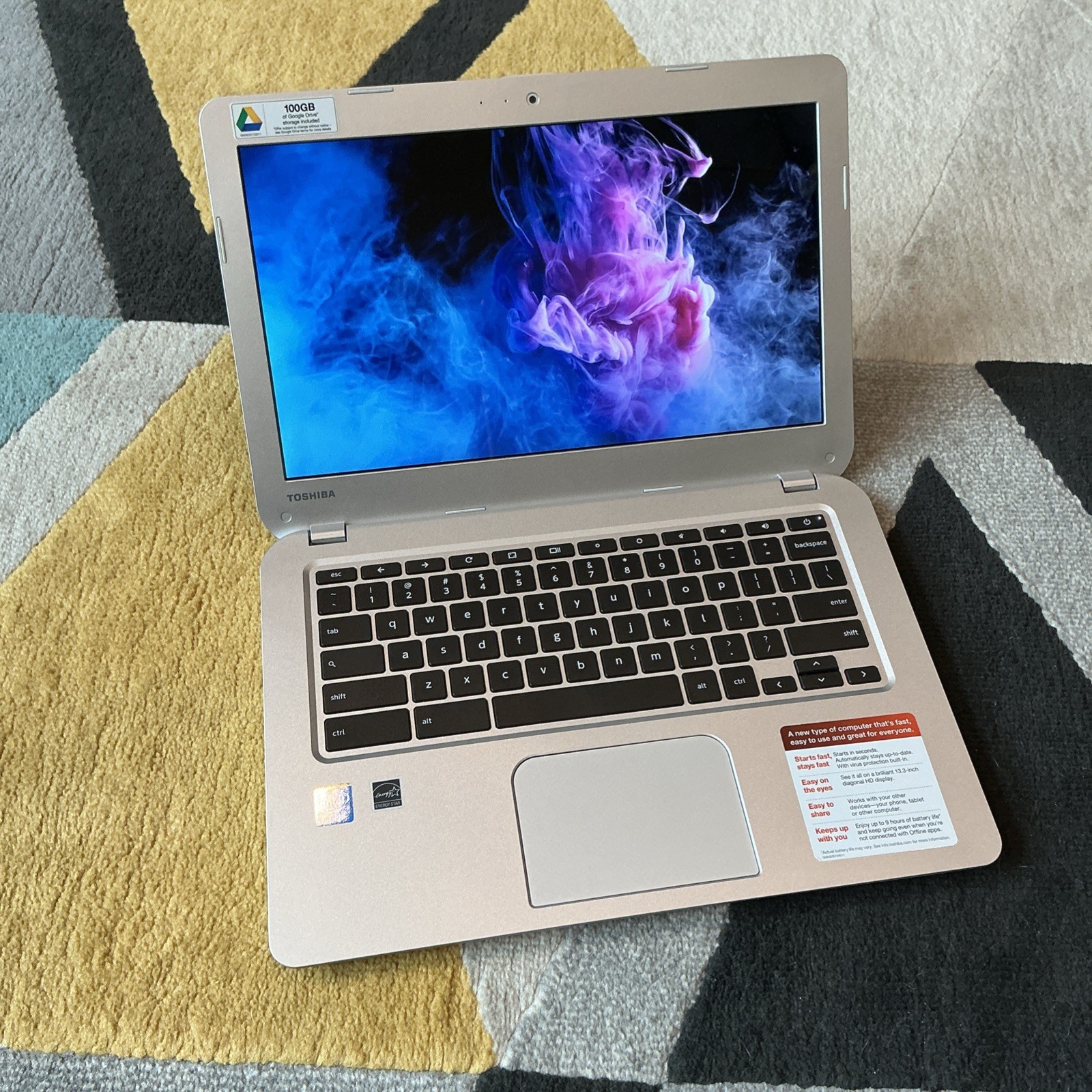 Toshiba Chromebook CB30-A3120 13.3″ CELERON 2955U 1.4ghz 2gb 16gb SSD