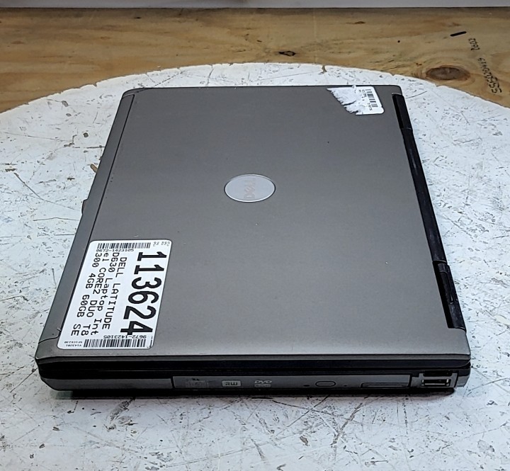DELL LATITUDE D630 Laptop Intel CORE2 DUO T8300 4GB 60GB SEE NOTES