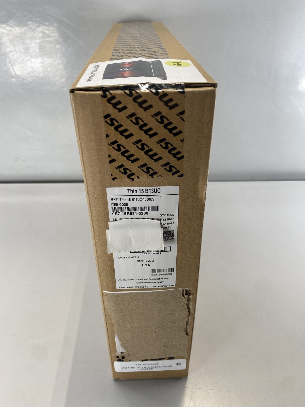 MSI Laptop Thin 15 B13UC 15.6″ Intel Core i5-13420H 512GB RTX 3050- Black