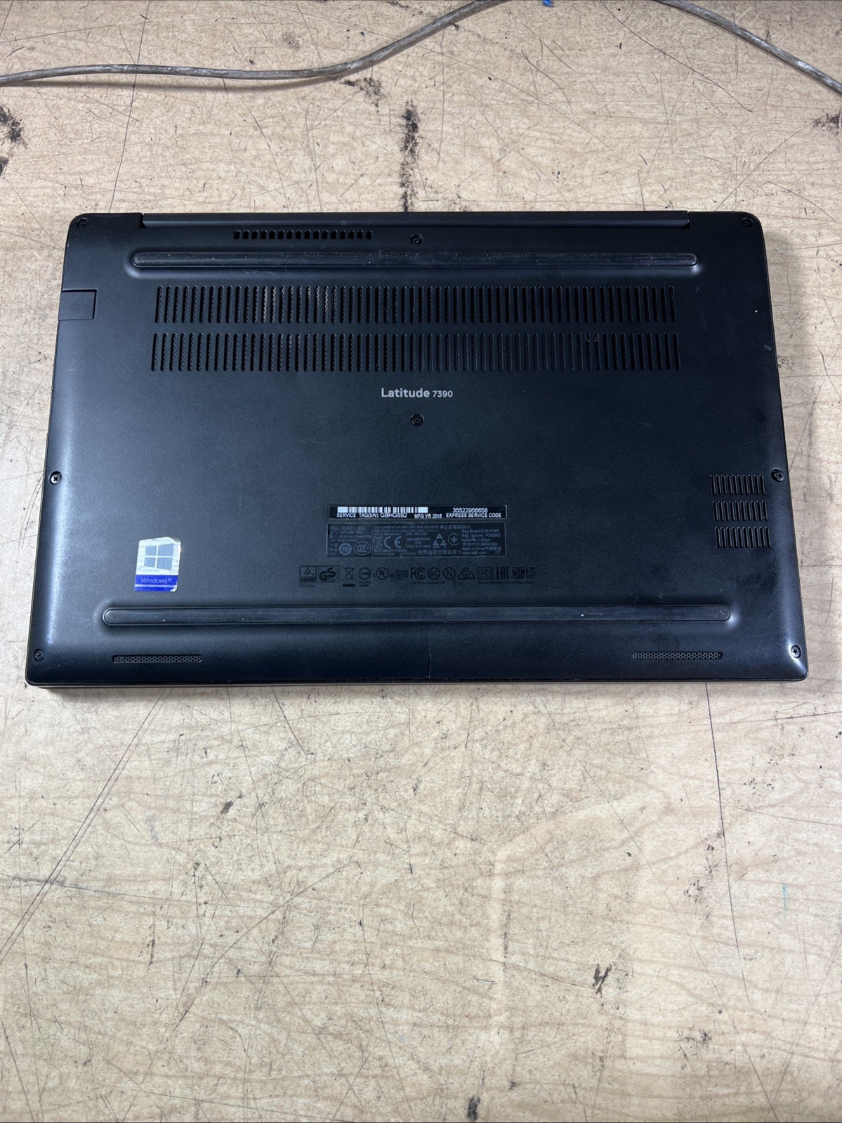 DELL LATITUDE 7390 INTEL CORE I7-8650U 1.90GHZ 8GB RAM **NO HD/ NO CADDIE/ NO OS
